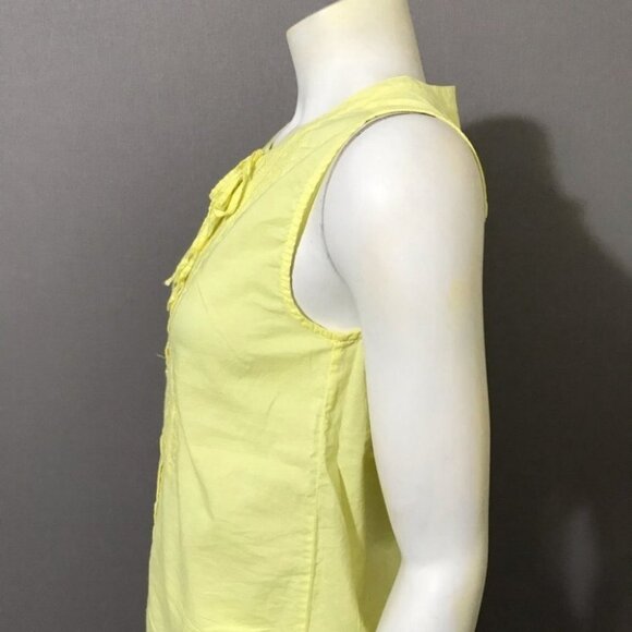 SOLD❌❌❌Gap Yellow Sleeveless Cotton Top Sz-XS - Picture 5 of 11